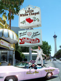 Elvis at the Little White Chapel in Las Vegas