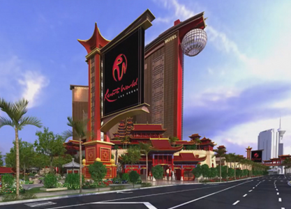 An artist rendering of the future Resorts World Chinese-themed Las Vegas resort